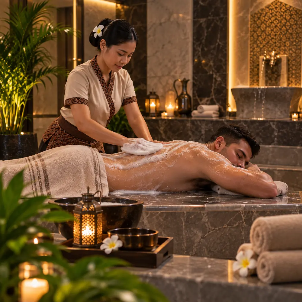 Moroccan Bath at Century Arab Spa Abu Dhabi