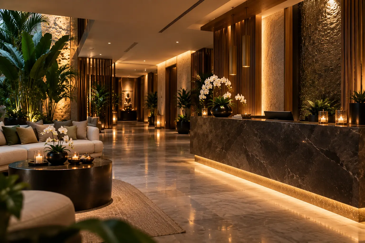 Reception at Century Arab Spa, massage center near me